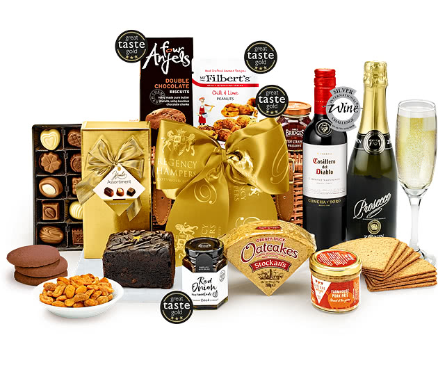Valentine's Day Westminster Hamper With Prosecco & Red Wine